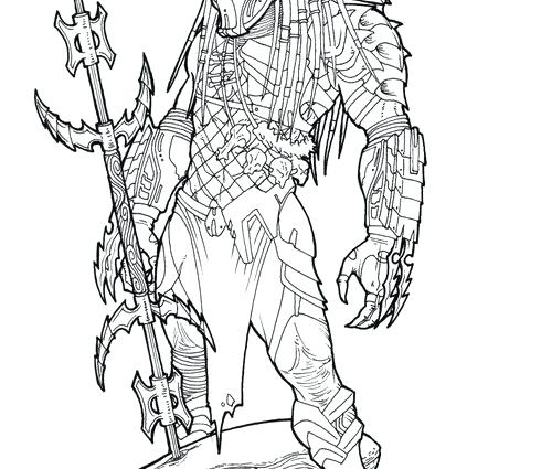 500x425 Predator Coloring Pages X Alien Vs Predator Coloring Pages