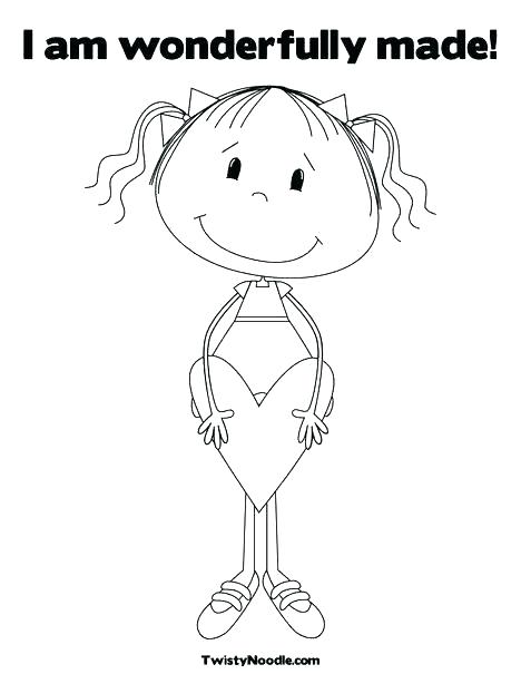 468x605 All About Me Coloring Pages God Made Me Coloring Page All About Me