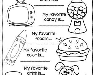 300x240 All About Me Coloring Pages Worksheets Free All About Me Unit