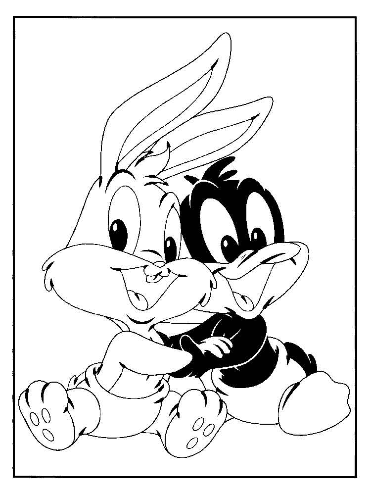 750x1000 Baby Looney Tunes Coloring Pages. Download And Print Baby Looney