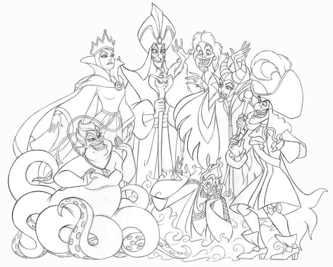 All Disney Characters Coloring Pages