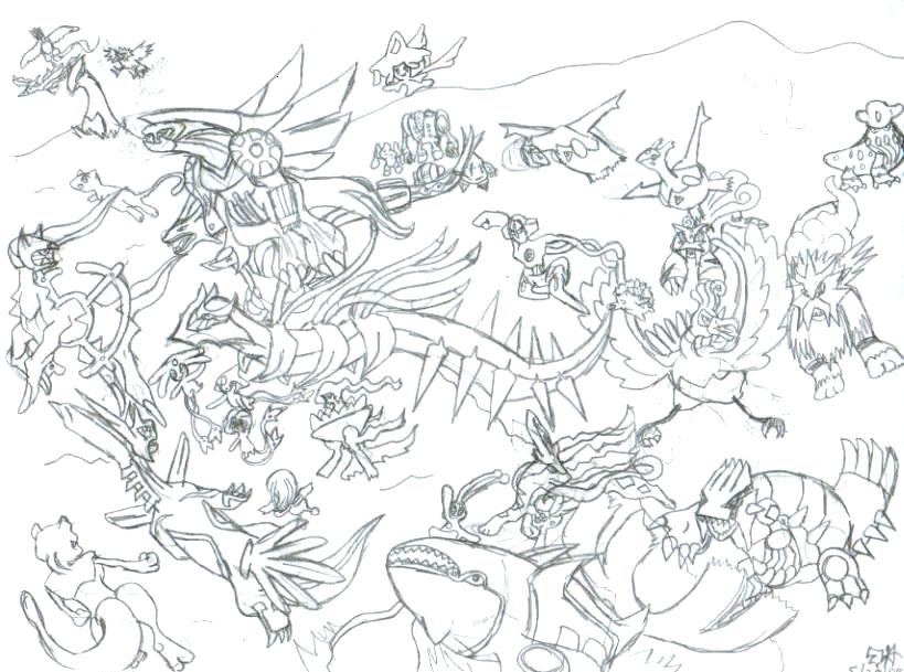 819x609 Pokemon Coloring Pages All