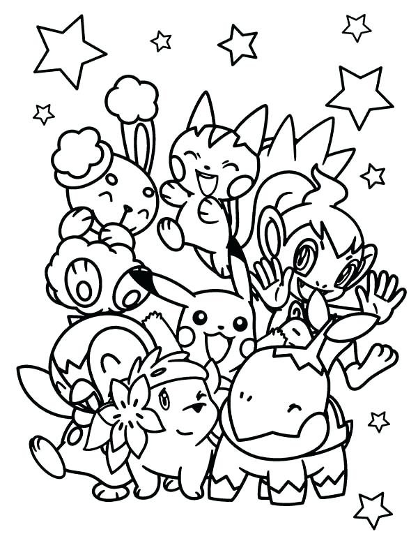 600x775 Pokemon Characters Coloring Pages Slavyanskiy.club
