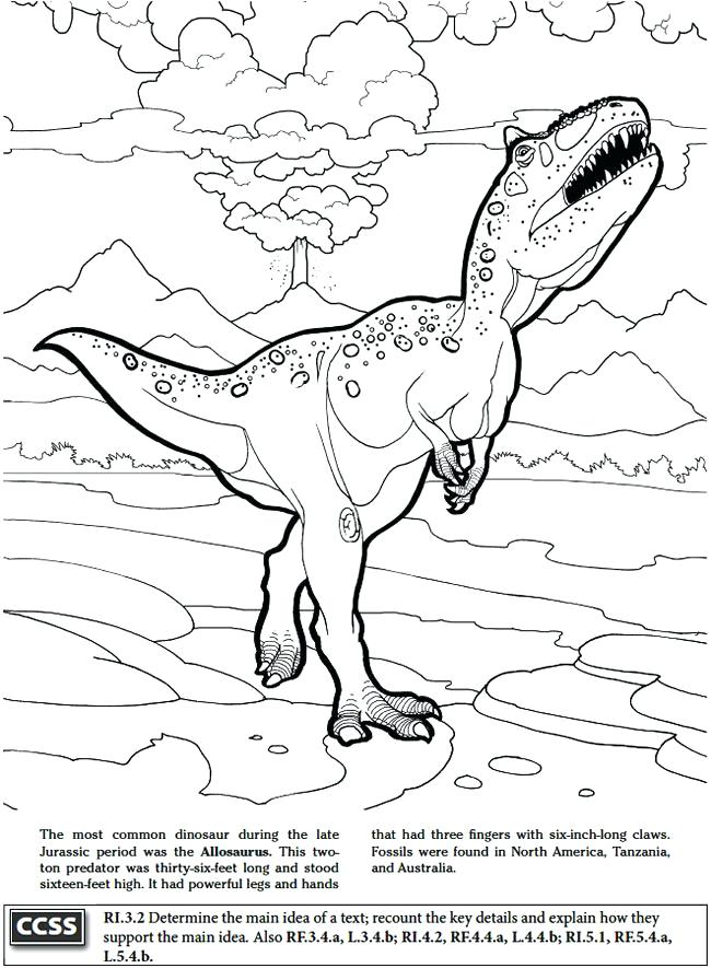 650x885 Allosaurus Coloring Pages S Allosaurus Colouring Pages