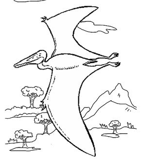 290x327 Free Online Allosaurus Colouring Page
