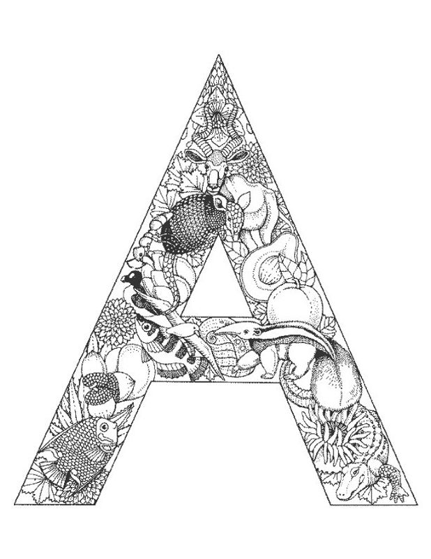 618x800 Alphabet Animal Coloring Pages A Art Animal, Free