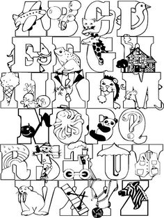236x314 Crazy Zoo Alphabet Coloring Pages Abc Coloring Pages