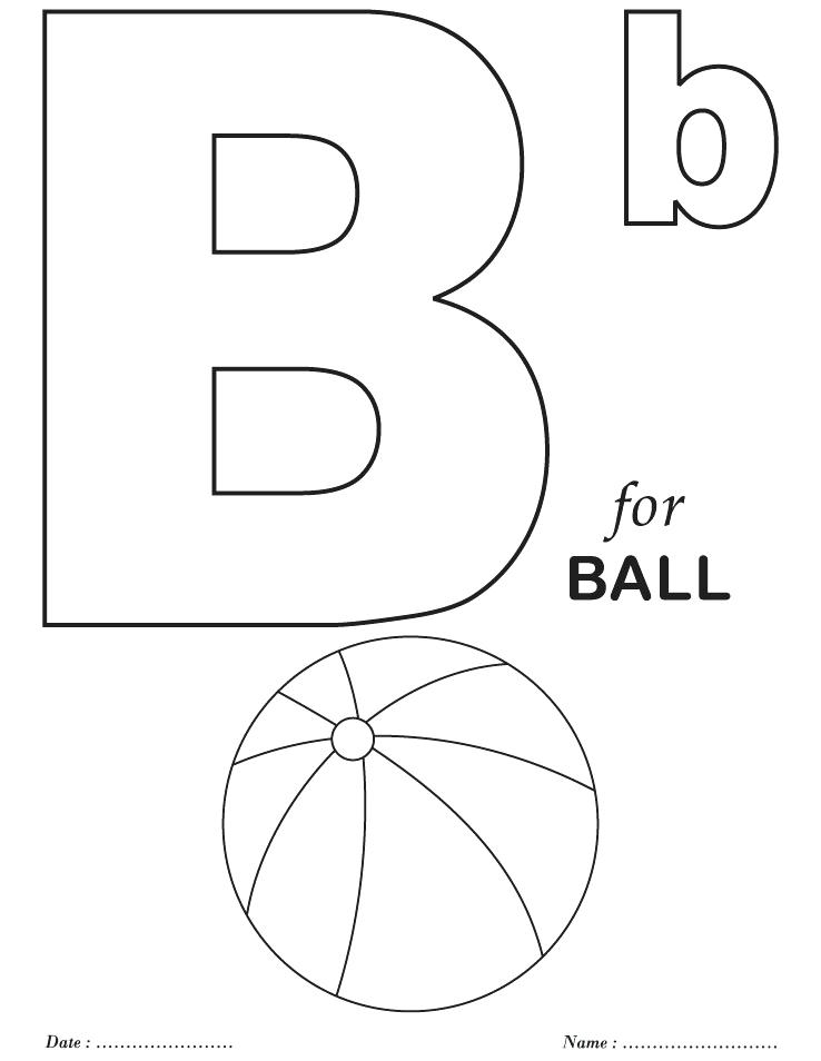 738x954 B Coloring Page Alphabet Color Pages Packed With Alphabet B