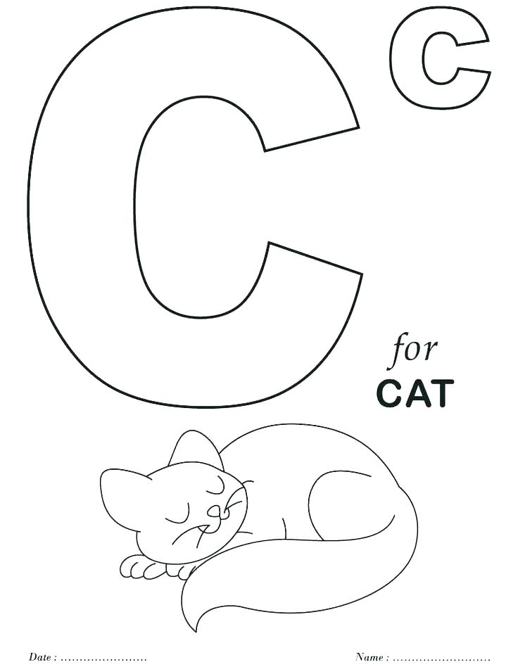 736x951 Letter C Coloring Pages Coloring Pages Letters Coloring Sheets