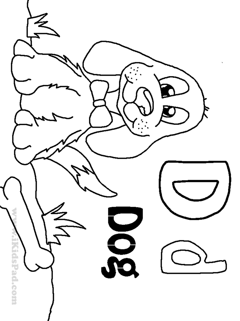 768x1024 Letter D Coloring Pages