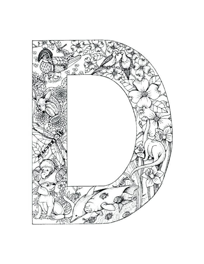 698x903 Coloring Letter Pages