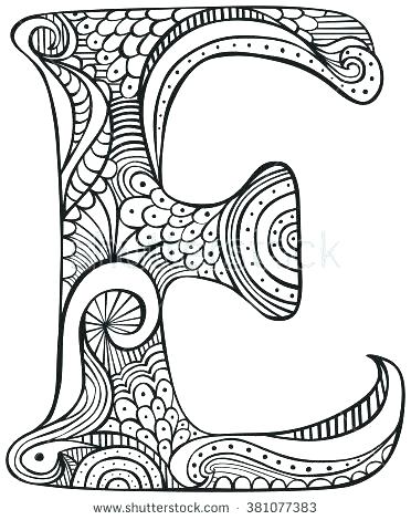 372x470 Upper Case Letters Coloring Pages Letter A Sheet Your Kids Will