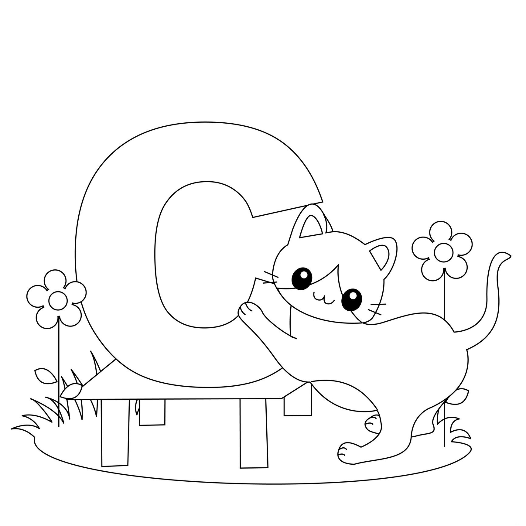 1732x1732 New Animal Alphabet Letters Coloring Sheets Pages Intended