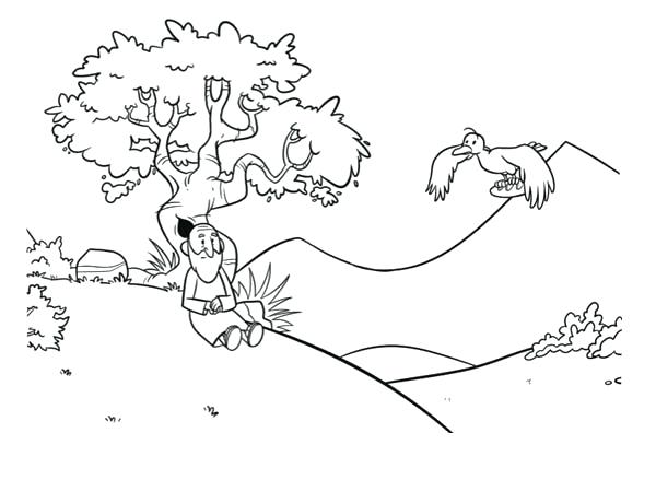 600x460 Elijah Coloring Page And The Prophets Of Coloring Page
