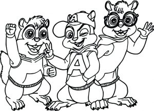 300x218 Alvin And The Chipmunks Coloring Pages Awesome And The Chipmunks