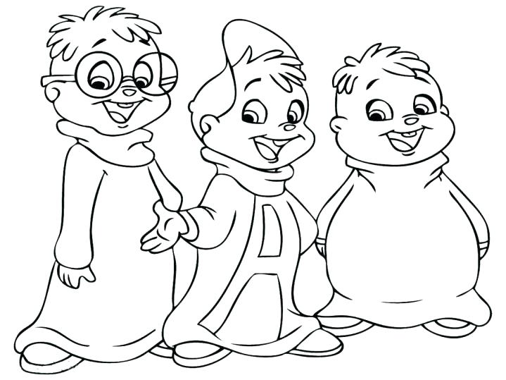 719x539 Alvin And The Chipmunks Coloring Pages Pdf And The Chipmunks