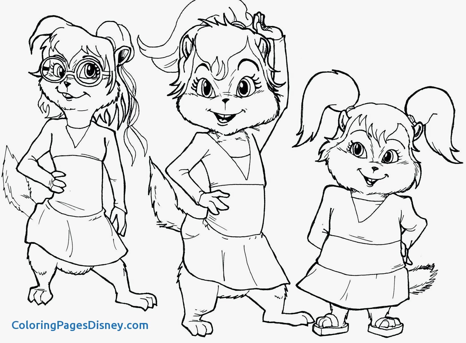 1632x1200 Alvin And The Chipmunks Coloring Pages Unique Chipmunks Coloring
