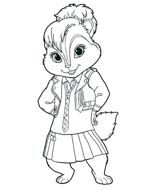 600x768 Alvin Chipmunks Coloring Book Kids Coloring Chipmunks Coloring