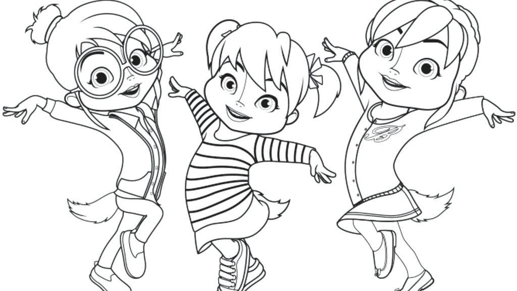 1024x576 Alvin Chipmunks Coloring Pages And The Chipmunks Colour Colouring