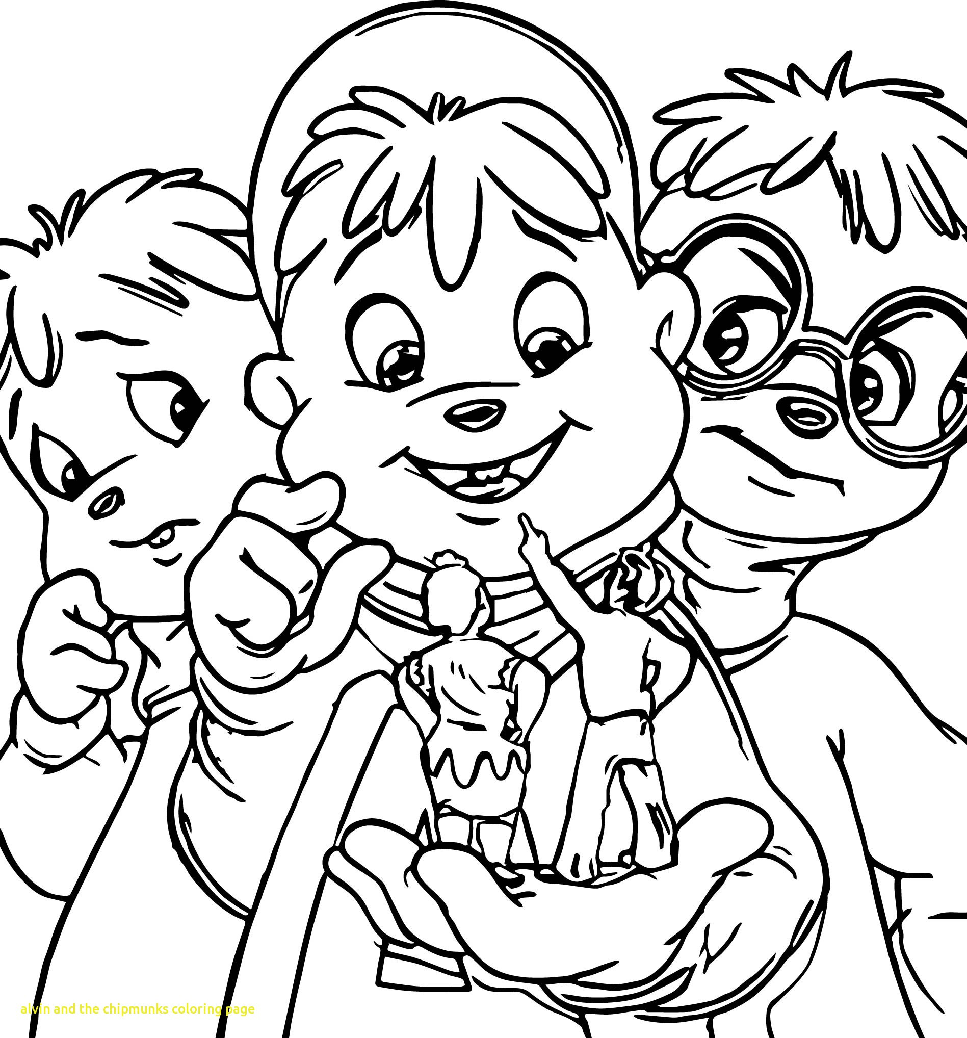 1897x2036 Alvin The Chipmunks Coloring Pages Endear