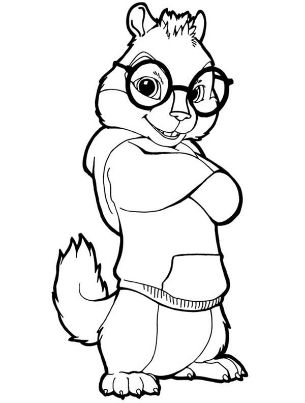 600x792 Alvin And The Chipmunks Coloring Pages New Cool Simon Seville
