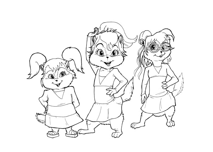 700x500 Alvin and the chipmunks coloring pages Coloring Pages Alvin