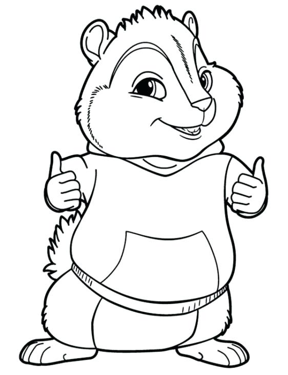 562x730 Alvin And The Chipmunks Coloring Page Victormiller Co Pages