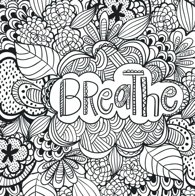 687x688 Free Printable Quote Coloring Pages For Adults Also Free Printable
