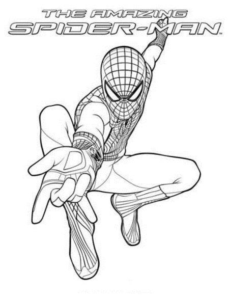 450x583 The Amazing Spider Man Coloring Sheets Amazing Spider Man 2