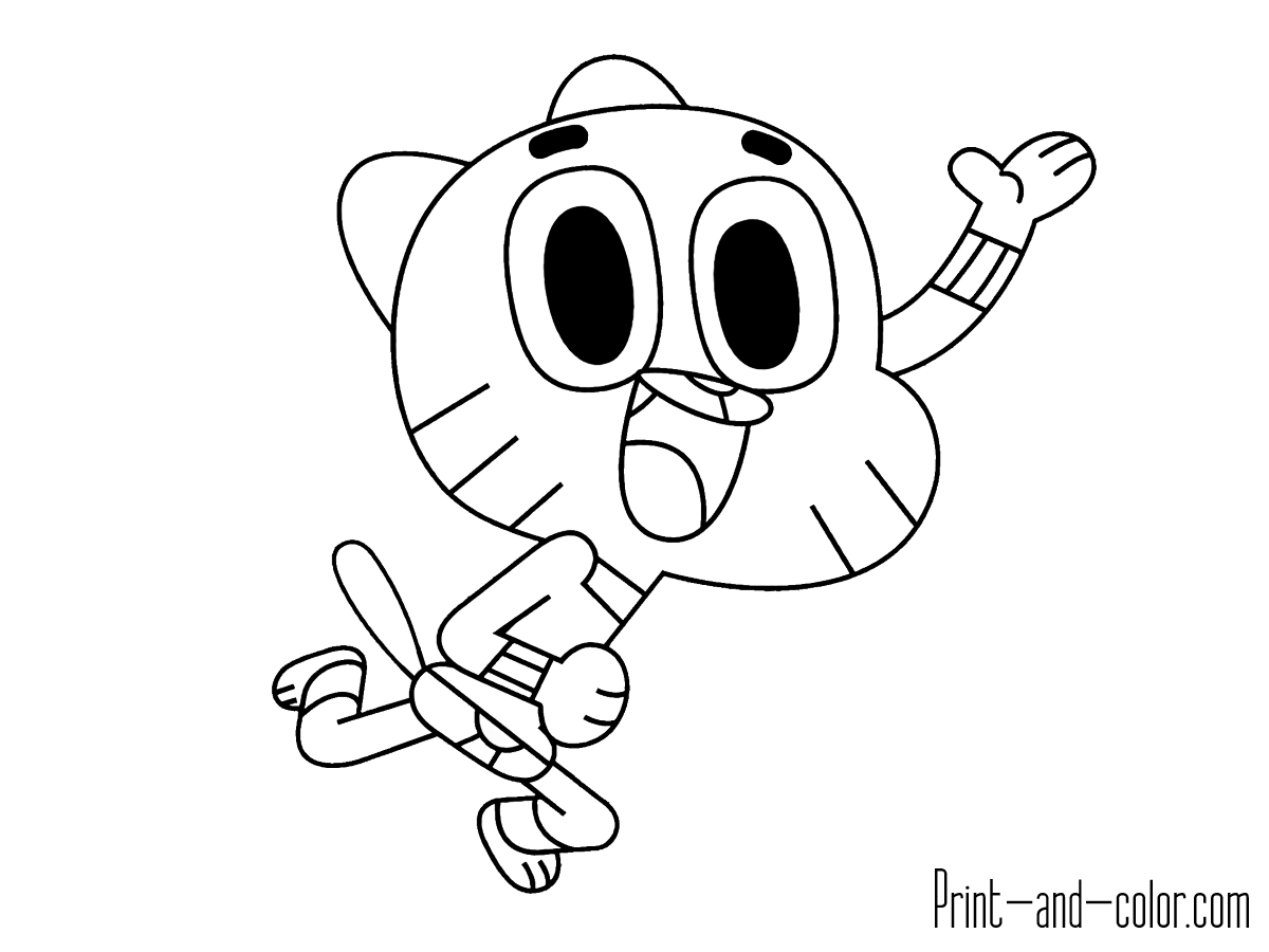 Amazing World Of Gumball Coloring Pages