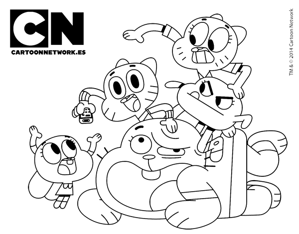 600x470 Amazing World Of Gumball Coloring Pages 294078