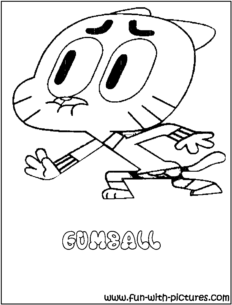 800x1050 Coloring Funs Gumball To Amazing World Coloring Pages Cartoon