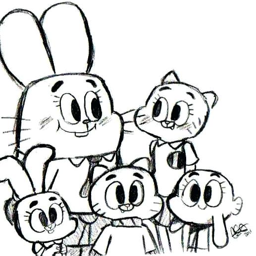 517x517 The Amazing World Of Gumball Coloring Pages Cartoon Network
