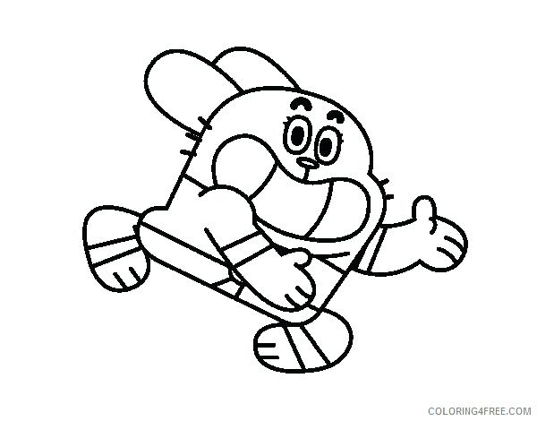 600x470 Amazing World Gumball Coloring Pages The Amazing World