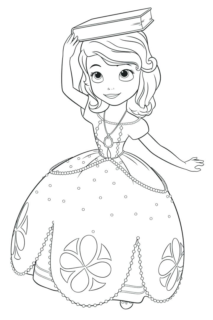 720x1080 Sofia The First Color Pages Deepart