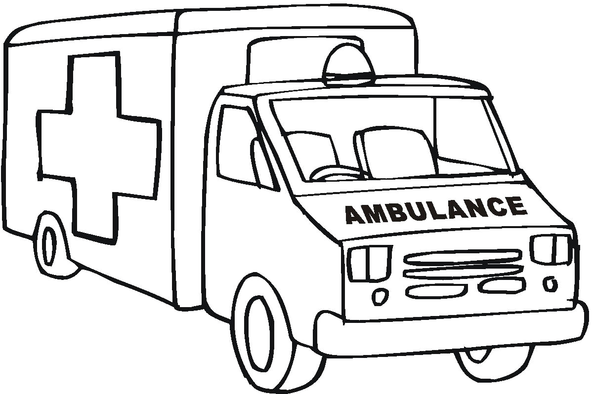 1200x798 Ambulance Coloring Pages Color Bros Fine Colouring