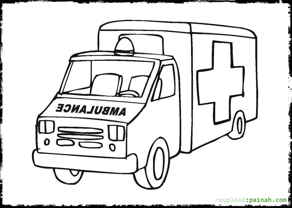 1024x728 Ambulance Coloring Pages To Print