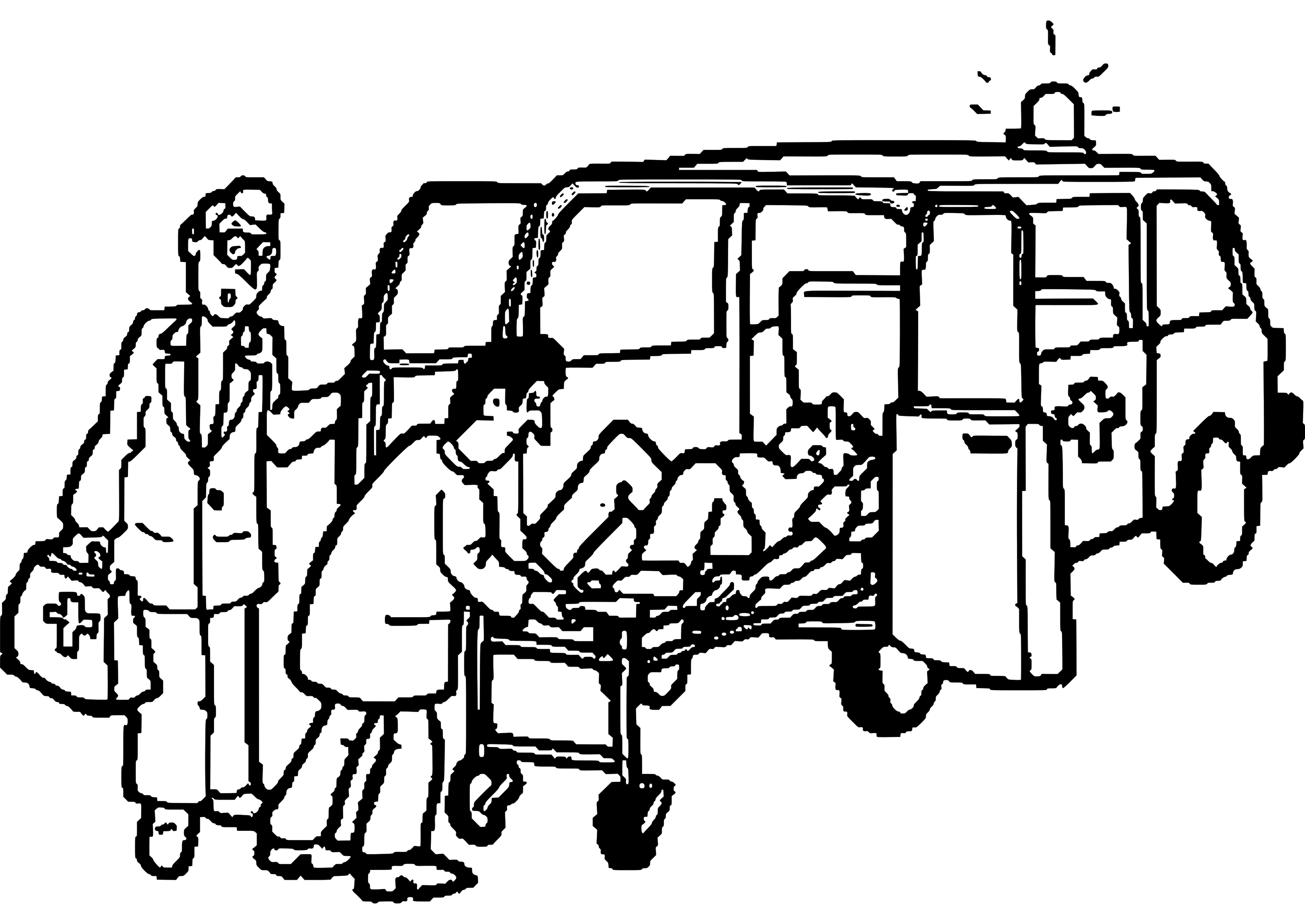 4200x2975 Printable Dessin Colorier Ambulance Transport 66 Coloriages Free