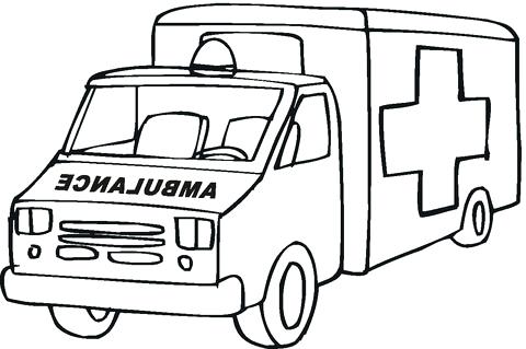 480x319 Coloring Ambulance Coloring Pages Emergency Car Page Free