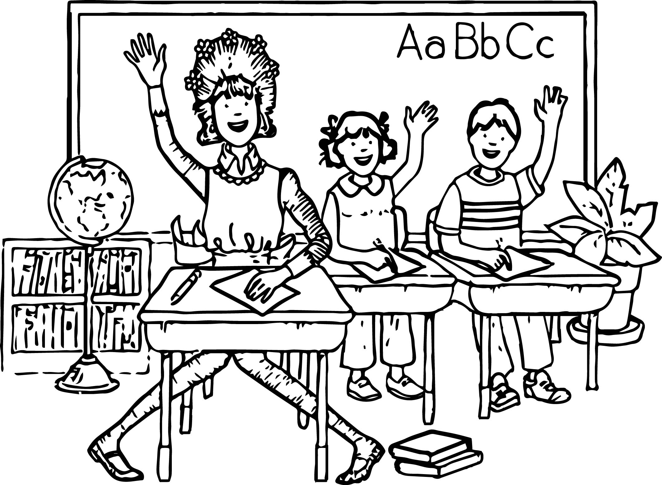 2123x1558 Amelia Bedelia School Coloring Page Wecoloringpage