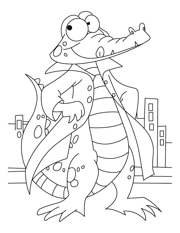 612x792 Alligator Coloring Page Printable Coloring Page Of An Alligator