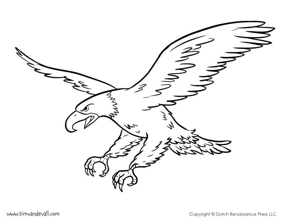 945x730 Bald Eagle Coloring Page