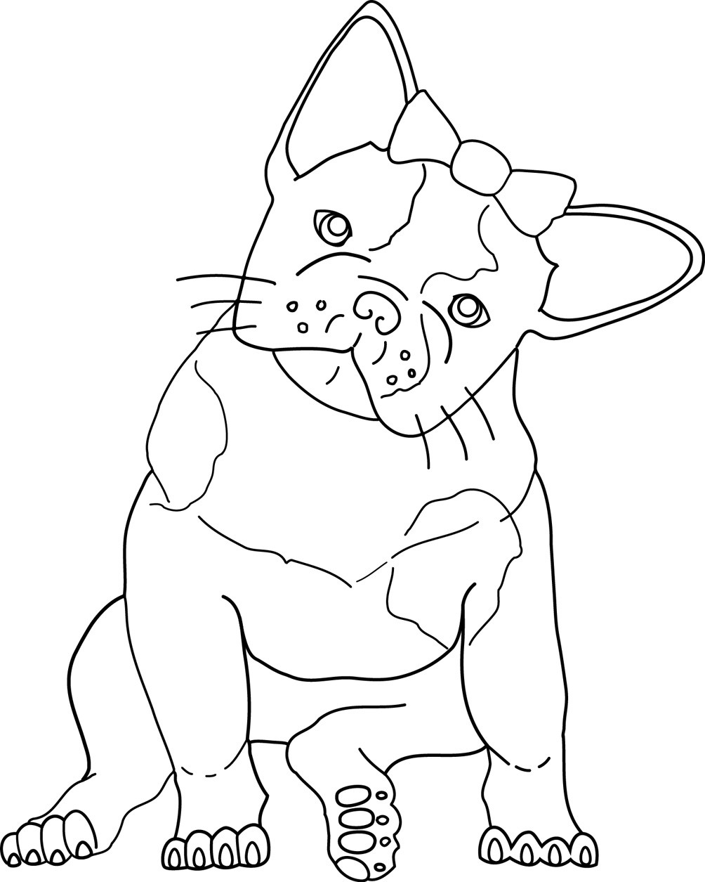 1004x1255 Awesome Bulldog Coloring Pages Cool Ideas For Alluring Color Page