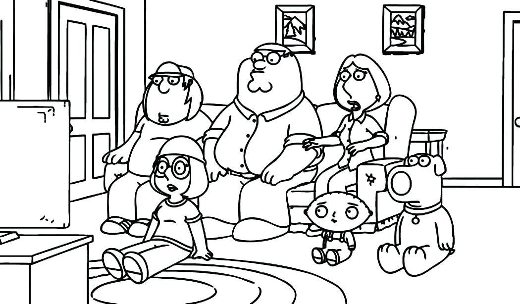 1050x614 American Dad Coloring Pages Family Guy Coloring Pages Printable