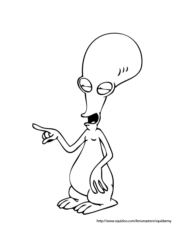612x792 American Dad Coloring Pages