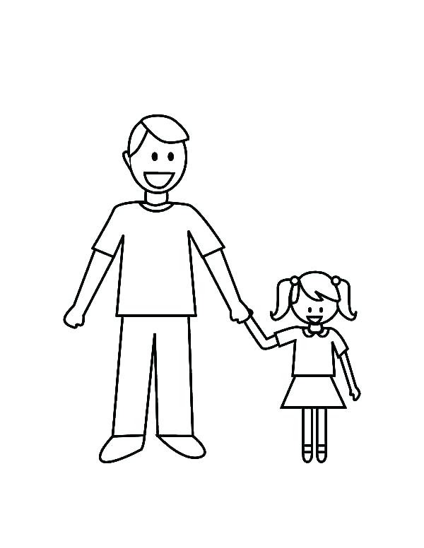 600x776 Dad Coloring Page Coloring Pages Collection