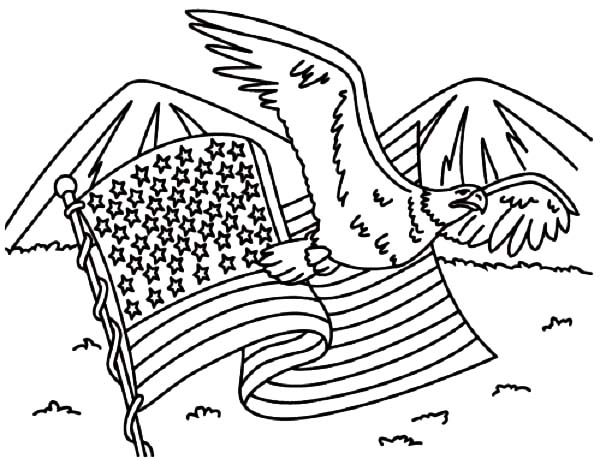 600x459 Best Bald Eagle Coloring Page For Kids Patriotic Coloring Pages