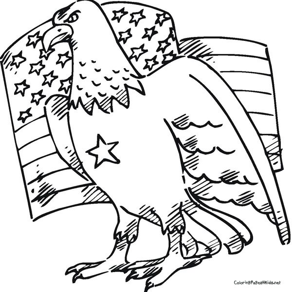 600x600 American Eagle Coloring Pages