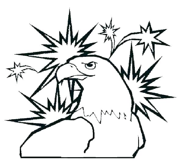 600x527 Bald Eagle Coloring Page Bald Eagle Coloring Pages Free Printable