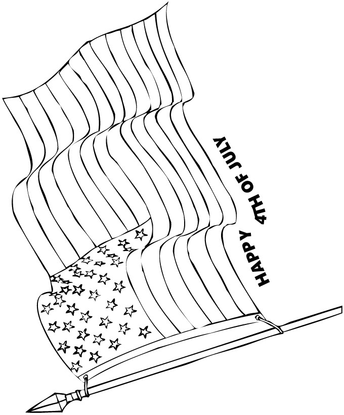680x820 American Flag Coloring Pages